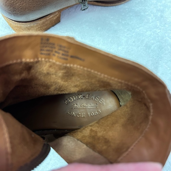 Women's Kork Ease Zip On Ankle Boot Mayten Tan Aztec Brown Leather Size 81/2M - Picture 8 of 9